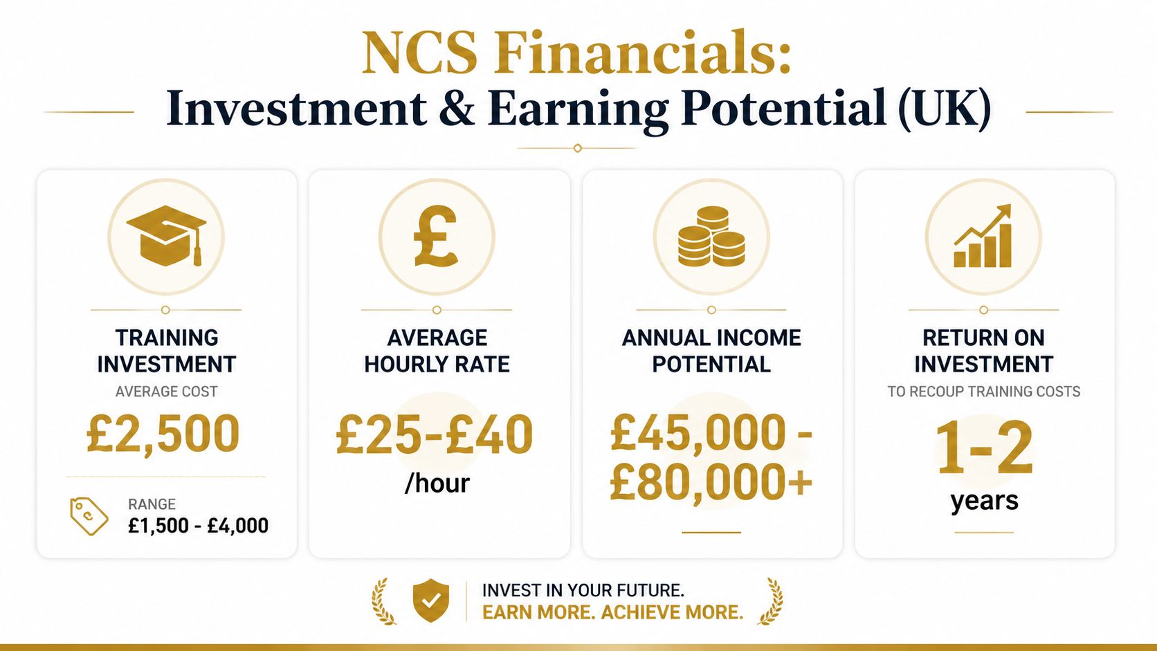 Newborn Care Specialist Training Your Elite Career Path | Superstar Nannies An infographic showing the investment and potential earnings for Newborn Care Specialist training in the UK.